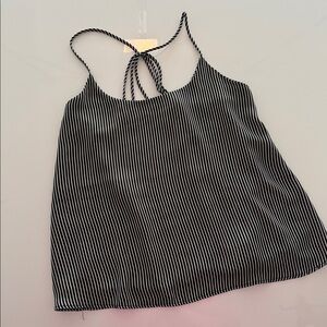 Lily White Black and White Striped Camisole